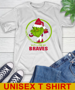 Atlanta Braves MLB Christmas Grinch I Hate People But I Love My Favorite Baseball Team T-Shirt Atlanta Braves MLB Christmas Grinch I Hate People But I Love My Favorite Baseball Team T-Shirt