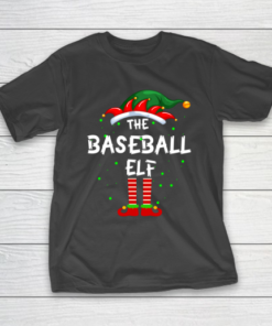 Baseball Elf Family Matching Group Funny Christmas Pajama T-Shirt Baseball Elf Family Matching Group Funny Christmas Pajama T-Shirt