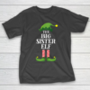 Big Sister Elf Matching Family Group Christmas Party Pajama T-Shirt