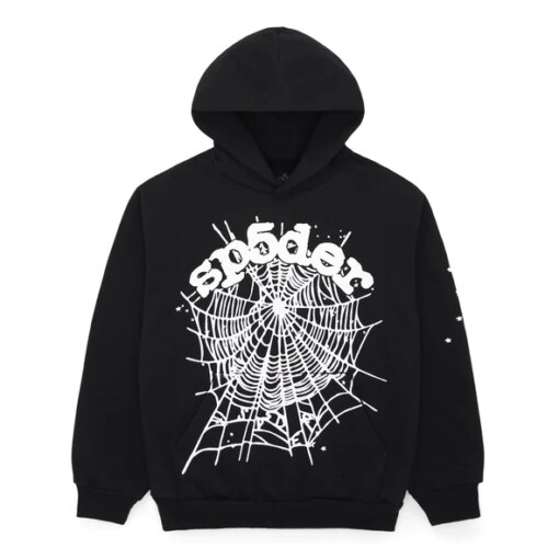 Black Og Web Hoodie Sp5der  Get Up to 30 Discount