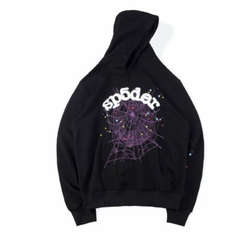 Black Websuit Sp5der Hoodie  Get Up to 30 Discount