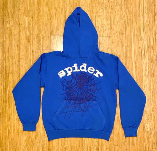 Blue Spider Hoodie – Blue  Get Up to 30 Discount