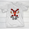 Boo boo crew Reindeer Nurse Christmas buffalo plaid Nursing T-Shirt