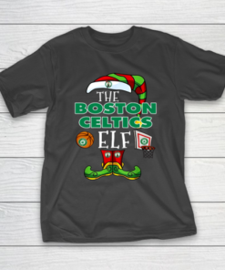 Boston Celtics Christmas ELF Funny NBA T-Shirt