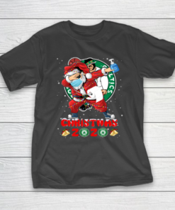 Boston Celtics Funny Santa Claus Dabbing Christmas 2020 NBA T-Shirt Boston Celtics Funny Santa Claus Dabbing Christmas 2020 NBA T-Shirt