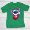 Boston Red Sox Christmas Stitch In The Sock Funny Disney MLB T-Shirt