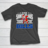 Buffalo Bills Even Santa Claus Cheers For Christmas NFL T-Shirt