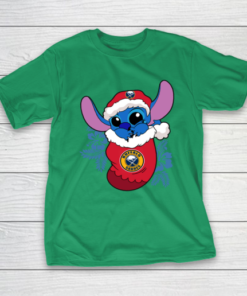 Buffalo Sabres Christmas Stitch In The Sock Funny Disney NHL T-Shirt