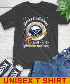 Buffalo Sabres Merry Christmas To All And To Sabres A Good Season NHL Hockey Sports T-Shirt