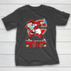 Calgary Flames Funny Santa Claus Dabbing Christmas 2020 NHL T-Shirt