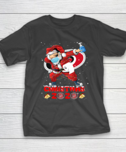 Carolina Hurricanes Funny Santa Claus Dabbing Christmas 2020 NHL T-Shirt