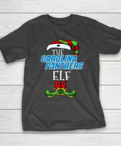 Carolina Panthers Christmas ELF Funny NFL T-Shirt
