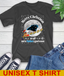 Carolina Panthers Merry Christmas To All And To Panthers A Good Season NFL Football Sports T-Shirt