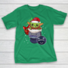 Charlotte Hornets Christmas Baby Yoda Star Wars Funny Happy NBA T-Shirt