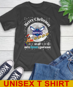 Charlotte Hornets Merry Christmas To All And To Hornets A Good Season NBA Basketball Sports T-Shirt