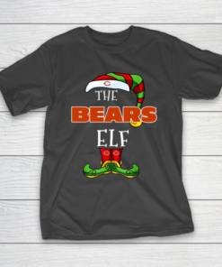 Chicago Bears Christmas ELF Funny NFL T-Shirt