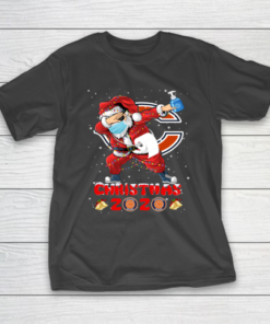 Chicago Bears Funny Santa Claus Dabbing Christmas 2020 NFL T-Shirt