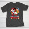 Chicago Blackhawks Funny Santa Claus Dabbing Christmas 2020 NHL T-Shirt
