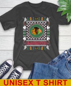 Chicago Blackhawks Merry Christmas NHL Hockey Loyal Fan T-Shirt