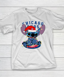Chicago Cubs MLB noel stitch Baseball Christmas T-Shirt