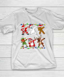 Christmas Dabbing Santa Elf And Friends Boys Kids Dab Xmas T-Shirt Christmas Dabbing Santa Elf And Friends Boys Kids Dab Xmas T-Shirt