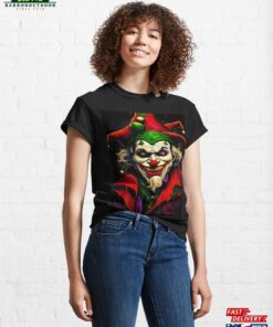 Christmas Naughty Character Scary Caustic Harlequin Jokester Candle Classic T-Shirt Unisex Hoodie Christmas Naughty Character Scary Caustic Harlequin Jokester Candle Classic T-Shirt Unisex Hoodie