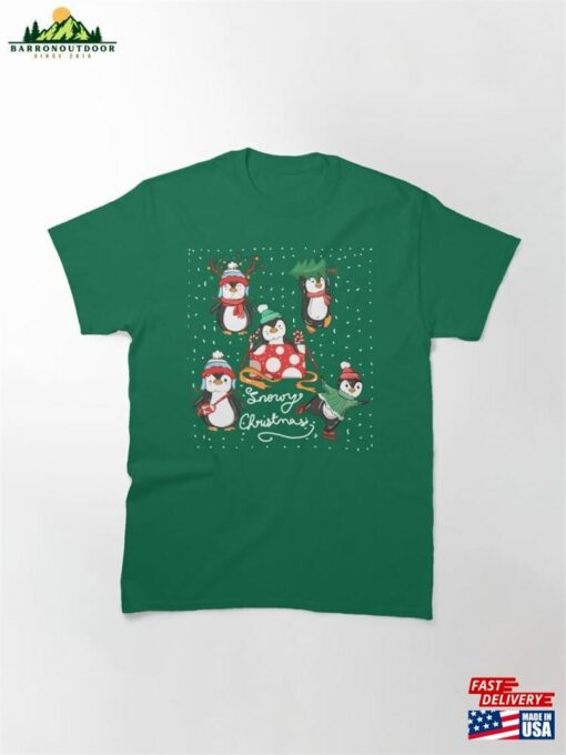 Christmas Penguin Holidays Classic T-Shirt Unisex