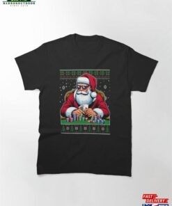 Christmas Poker Santa Player Ugly Sweater Classic T-Shirt Hoodie