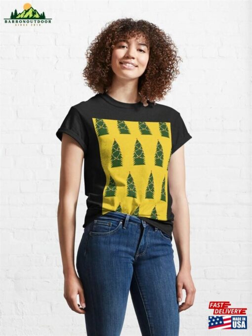 Christmas Trees Holiday Pattern Classic T-Shirt