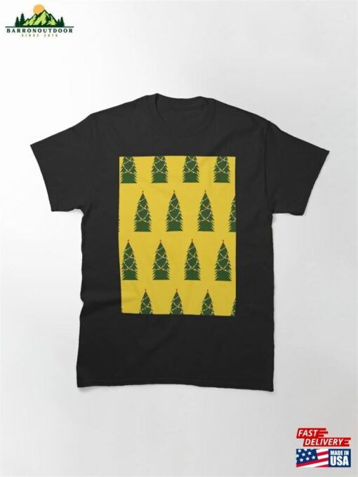 Christmas Trees Holiday Pattern Classic T-Shirt