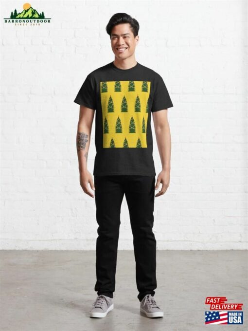 Christmas Trees Holiday Pattern Classic T-Shirt