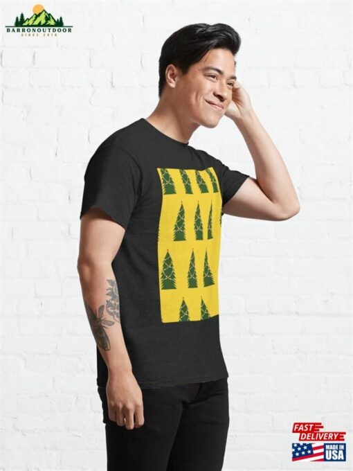 Christmas Trees Holiday Pattern Classic T-Shirt