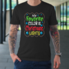 Christmas Vacation Shirt My Favorite Color Is Christmas Lights Pajamas For Vacation T-Shirt