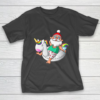 Christmas in July Santa Hawaiian Unicorn Swim Summer Gift T-Shirt