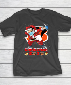 Cincinnati Bengals Funny Santa Claus Dabbing Christmas 2020 NFL T-Shirt
