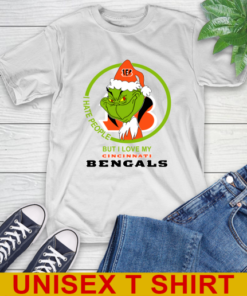 Cincinnati Bengals NFL Christmas Grinch I Hate People But I Love My Favorite Football Team T-Shirt Cincinnati Bengals NFL Christmas Grinch I Hate People But I Love My Favorite Football Team T-Shirt