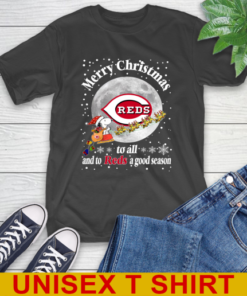 Cincinnati Reds Merry Christmas To All And To Reds A Good Season MLB Baseball Sports T-Shirt