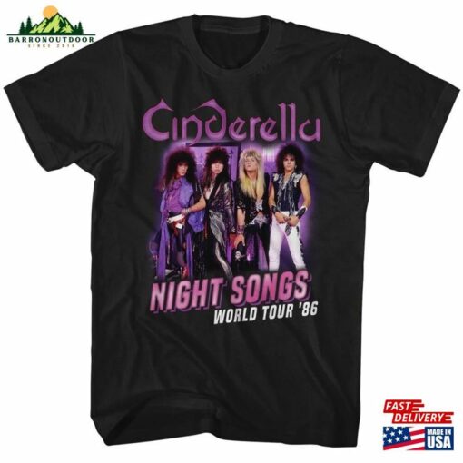 Cinderella Night Songs World Tour 1986 Rock And Roll Music Shirt Unisex Hoodie