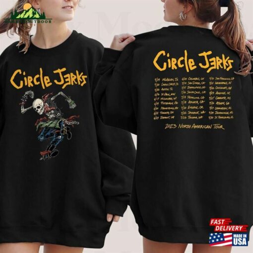 Circle Jerks 2023 North American Tour T-Shirt Music Shirt Classic Sweatshirt