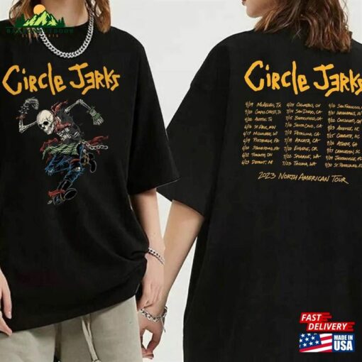 Circle Jerks 2023 North American Tour T-Shirt Music Shirt Classic Sweatshirt