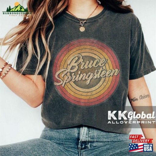 Circle Retro Faded Bruce Springsteen T-Shirt The Boss Music Tour Rock 2023 Shirt Sweatshirt Hoodie