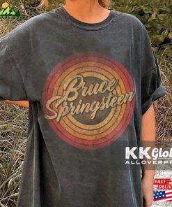 Circle Retro Faded Bruce Springsteen T Shirt The Boss Music Tour Rock 2023 Shirt Sweatshirt Hoodie 3