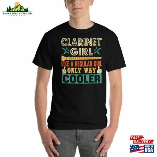 Clarinet Girl Like A Regular Only Way Cooler Short Sleeve T-Shirt Hoodie