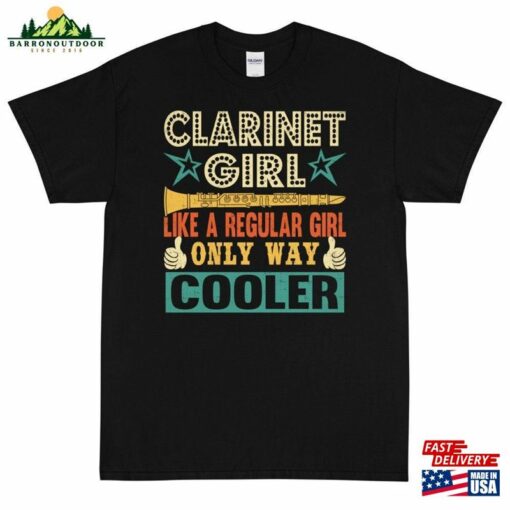 Clarinet Girl Like A Regular Only Way Cooler Short Sleeve T-Shirt Hoodie