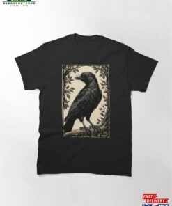 Classic Raven Art T-Shirt Unisex Hoodie