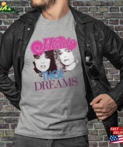 Classic Rock Band Heart T-Shirt Retro 80’S Gift Music Amp Lover’s Unisex