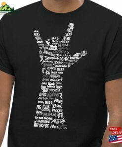 Classic Rock Band Logos Men’s Heavyweight Tee Sweatshirt