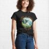 Cliffs Of Moher Ireland Retro Distressed Circle Classic T-Shirt