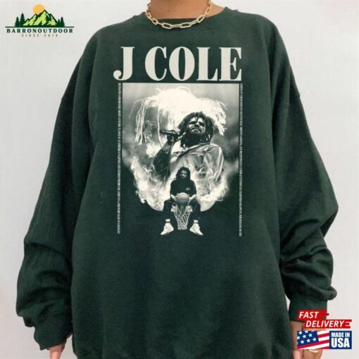 Clothing J Cole Graphic Shirt Hip Hop Rap T-Shirt Sweatshirt Neightbors Tour Unisex