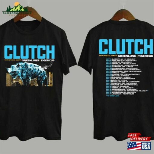 Clutch Europe Uk Tour 2023 T-Shirt Graphic Sweatshirt Hoodie